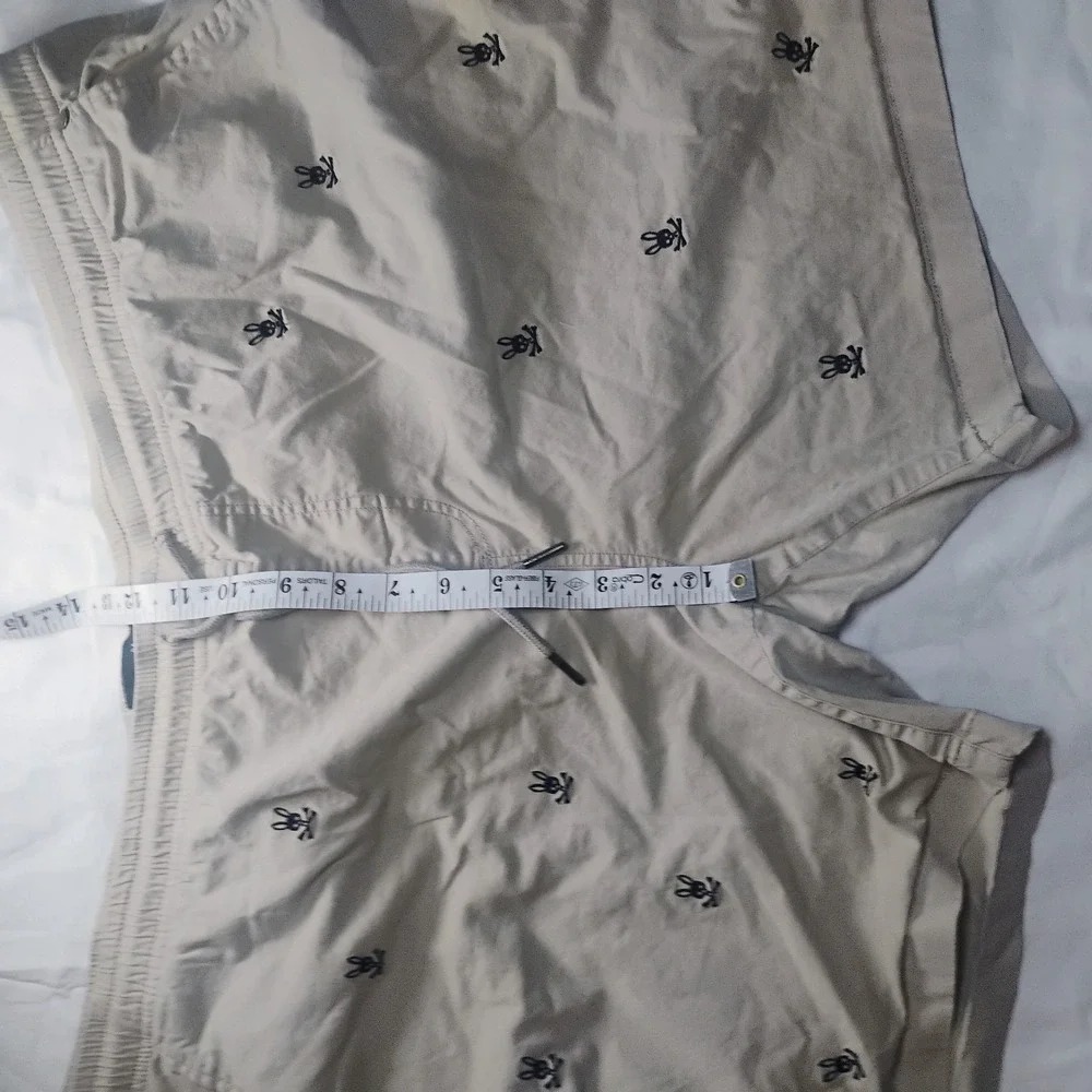 Psycho Bunny Men's Isles Embro Stretch Waist Chino Shorts Sandstone Sz XXL (3XL)
